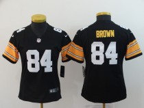 Women Pittsburgh Steelers #84 Brown Vapor Untouchable Limited Black Jersey