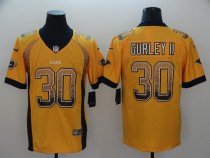 Nike 2018 St.Louis Rams 30 Gurley II Drift Fashion Color Rush Limited Jersey