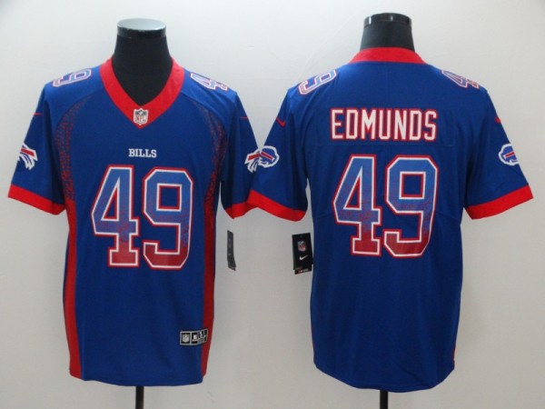 Nike 2018 Buffalo Bills #49 Tremaine Edmunds Drift Fashion Color Rush Limited Jersey