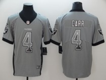 Nike 2018 Oakland Raiders #4 Carr Grey Drift Fashion Color Rush Limited Jersey