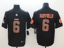 Nike 2018 Cleveland Browns #6 Mayfield  Fashion Impact Black Color Rush Limited Jersey