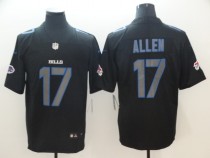 Nike 2018 Buffalo Bills 17 Allen Fashion Impact Black Color Rush Limited Jersey