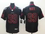Nike 2018 Huston Texans #99 J.J. Watt Lights Out Black Color Rush Limited Jersey