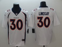 Men Broncos #30 Phillip Lindsay White Vapor Untouchable Limited Jersey