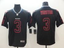 NFL 2018 Tampa Bay Buccaneers 3 Winston Lights Out Black Color Rush Limited Jersey