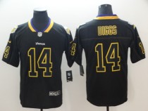 NFL 2018 Minnesota Vikings #14 Diggs Lights Out Black Color Rush Limited Jersey