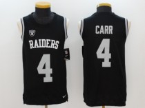 NFL Oakland Raiders #4 Carr Black Limited Tank Top Jersey