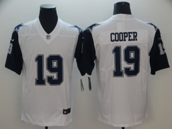 Nike Dallas Cowboys #19 Amari Cooper White Thanksgiving Color Rush Limited Jersey