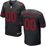 Team Color Customized Black Alternate Elite NFL San Francisco 49ers Jersey