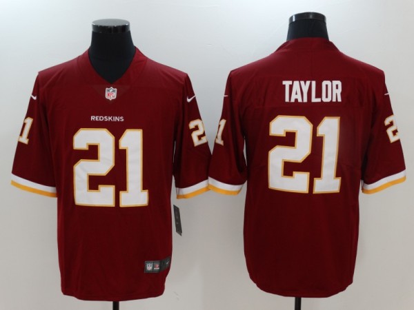 New Nike Washington Redskins 21 Taylor Red Vapor Untouchable Limited Jersey