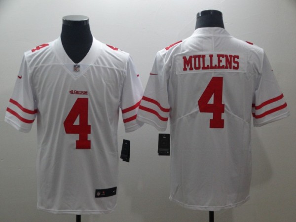 Men's San Francisco 49ers #4 Mullen White Vapor Untouchable Limited Player Jersey