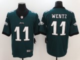 Mens NFL Philadelphia Eagles #11 Wentz Green Limited Vapor Jersey