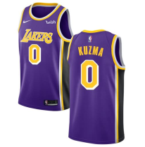 NBA Los Angeles Lakers #0 Kyle Kuzma Swingman Men's Basketball Statement Edition Purple Nike Jersey