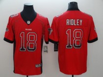 Nike 2018 Atlanta Falcons #18 Ridley Red Drift Fashion Color Rush Limited Jersey