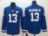 Men's New York Giants 13 Beckham jr Teams Nike Therma Long Sleeve Jersey