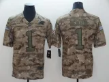Nike Carolina Panthers #1 Newton Camo Salute to Service Retired Player Limited Jersey