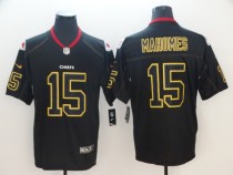 Nike 2018 Kansas City Chiefs #15 Mahomes II Lights Out Black Color Rush Limited Jersey