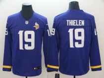 Men's Minnesota Vikings 19 Thielen Teams Nike Therma Long Sleeve Jersey