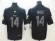 Nike 2018 Minnesota Vikings #14 Diggs Fashion Impact Black Color Rush Limited Jersey