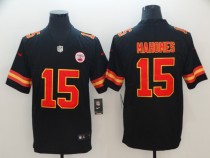 NFL Kansas City Chiefs #15 Mahomes II Black Vapor Untouchable Color Rush Limited Player Jersey