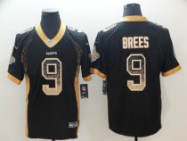 Nike 2018 Orleans Saints #9 Brees Drift Fashion Color Rush Limited Jersey