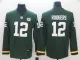 Men's Green Bay Packers 12 Rodgers Teams Nike Therma Long Sleeve Jersey