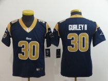 Youth Los Angeles Rams #30 Gurley II D.Blue Vapor Limited Jersey