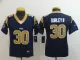 Youth Los Angeles Rams #30 Gurley II D.Blue Vapor Limited Jersey