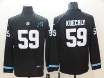 Men's Carolina Panthers #59 Kuechly Teams Nike Therma Long Sleeve Jersey