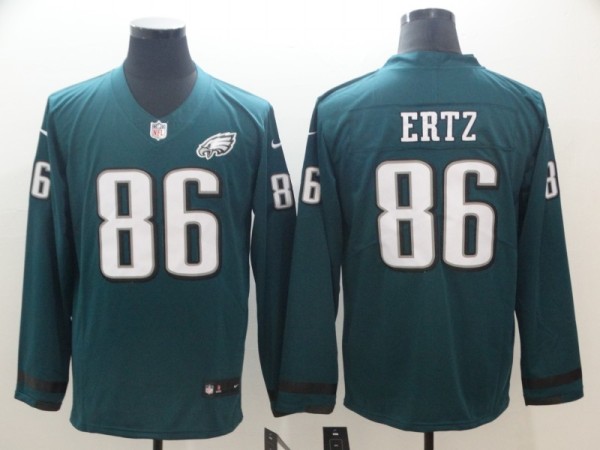 Men's Philadelphia Eagles #86 Ertz Teams Nike Therma Long Sleeve Jersey