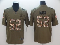 Nike Chicago Bears 52 Khalil Mack Salute to Service Color Rush Limited Camo Jersey