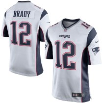 Nike NFL New England Patriots #12 Brady White Elite Jersey