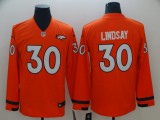 Men's Denver Broncos #30 Lindsay Teams Nike Therma Long Sleeve Jersey
