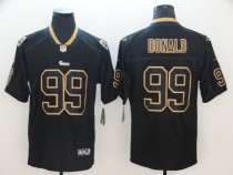 Nike 2018 Los Angeles Rams #99 Donald Lights Out Black Color Rush Limited Jersey