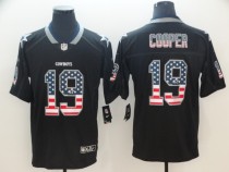 Nike 2018 Dallas Cowboys #19 Amari Cooper USA Flag Fashion Black Color Rush Limited Jersey