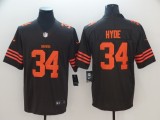 NFL Cleveland Browns #34 Hyde Brown Color Rush Limited Jersey