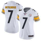 Women's Nike Pittsburgh Steelers #7 Ben Roethlisberger White Vapor Untouchable Limited Jersey