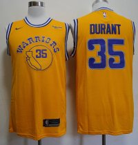 Nike Golden State Warriors City Edition Swingman  #35 Durant Yellow Jersey