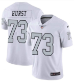 New Nike Oakland Raiders #73 Hurst White Color Rush Limited Jersey