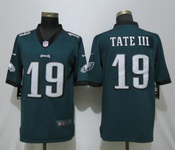 Men's Nike Philadelphia Eagles #19 Golden Tate Green Vapor Untouchable Limited Player Jersey