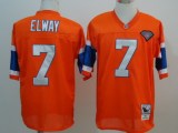 Broncos #7 John Elway Orange Throwback Mitchell and Ness 1994 NFL Jersey