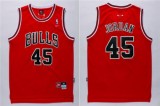 NBA Chicago Bulls #45 Michael Jordan Red Nike Jersey