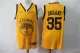 Golden State Warriors #35 Durant Yellow 2018-19 Earned Edition Swingman Jersey