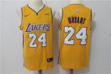 NBA Los Angeles Lakers #24 Kobe Bryant Yellow Nike Jersey