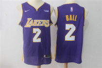 NBA Los Angeles Lakers #2 Ball Purple Jersey