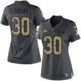 Women Denver Broncos #30 Lindsay Salute to Service Limited Jersey