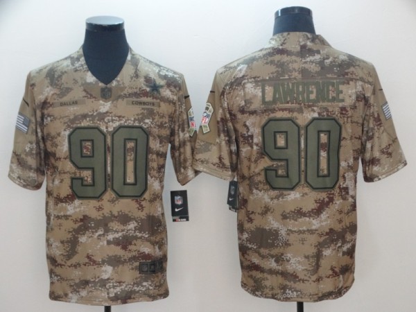 Nike Dallas Cowboys #90 Lawrence Camo Salute to Service Retired Player Limited Jersey