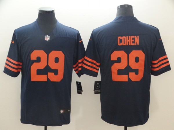 Nike Chicago Bears #29 Cohen Blue with Orange Letters Vapor Untouchable Limited Player Jersey