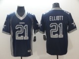 Nike Dallas Cowboys #21 Elliott 2018 Blue Drift Fashion Color Rush Limited Jersey