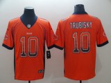 Nike 2018 Chicago Bears #10 Trubisky Orange Drift Fashion Color Rush Limited Jersey